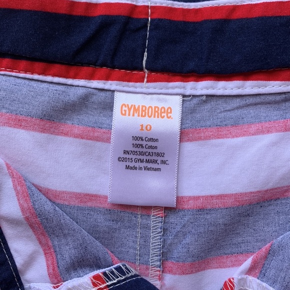 Gymboree Star Spangled Banner size 10 red, white and blue cotton shorts - Picture 4 of 8